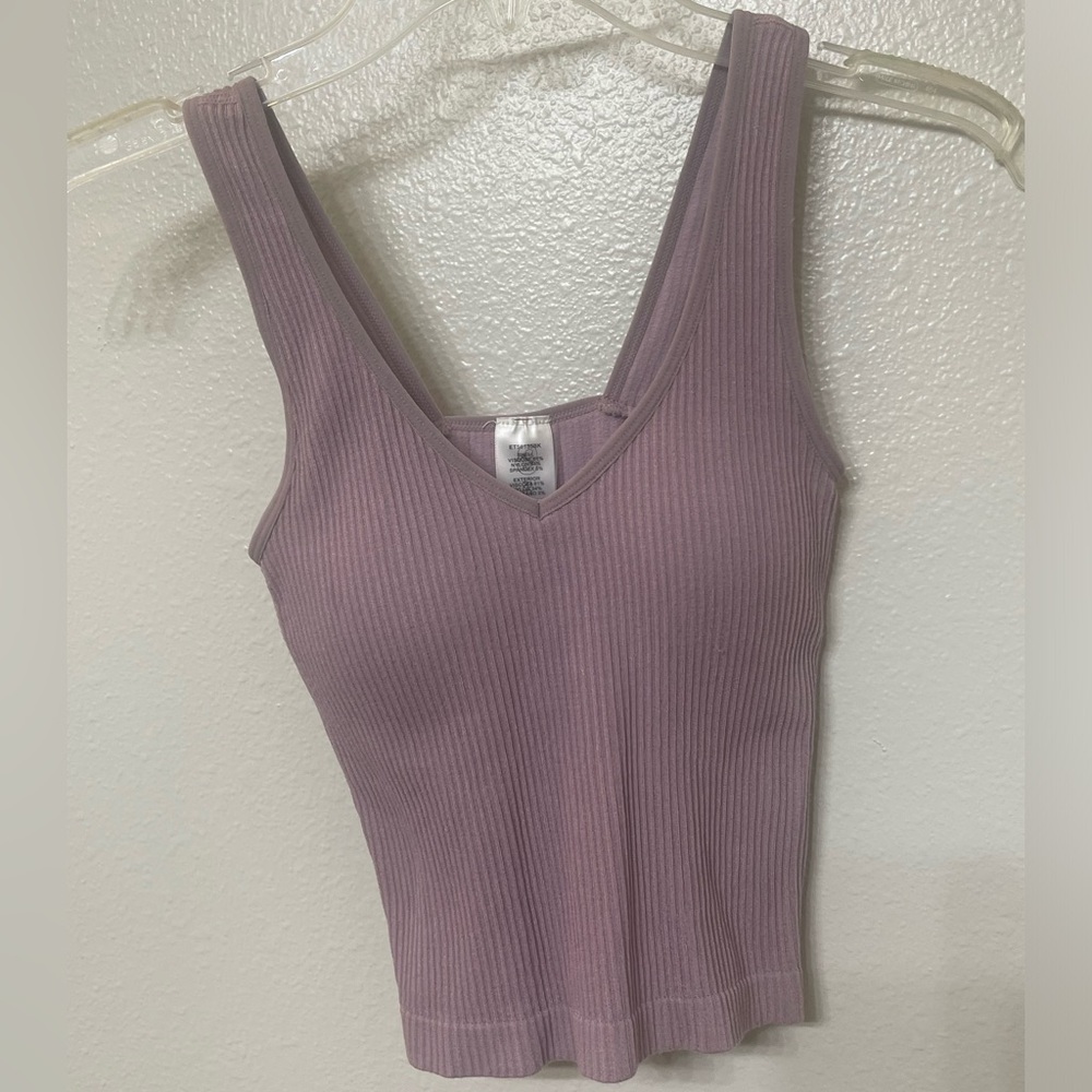 Altar’d State Revival Lilac Ribbed Tank w/built in shelf bra Wmn Size Small